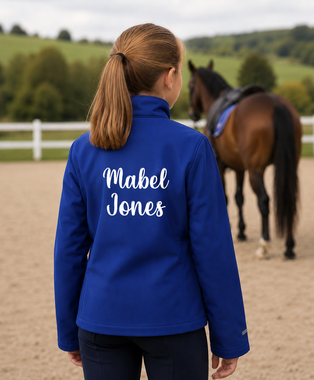 Childs Soft Shell Name Coat - No Hood