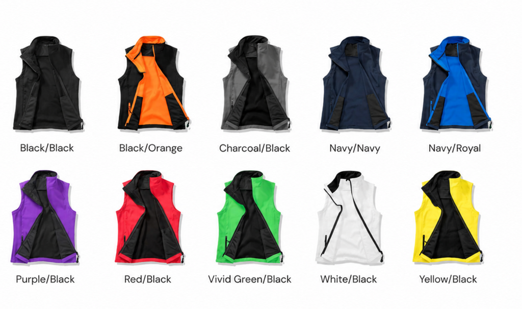 Adults Ladies Fit Soft Shell Name Gillet