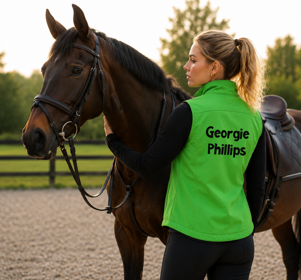 Adults Ladies Fit Soft Shell Name Gillet