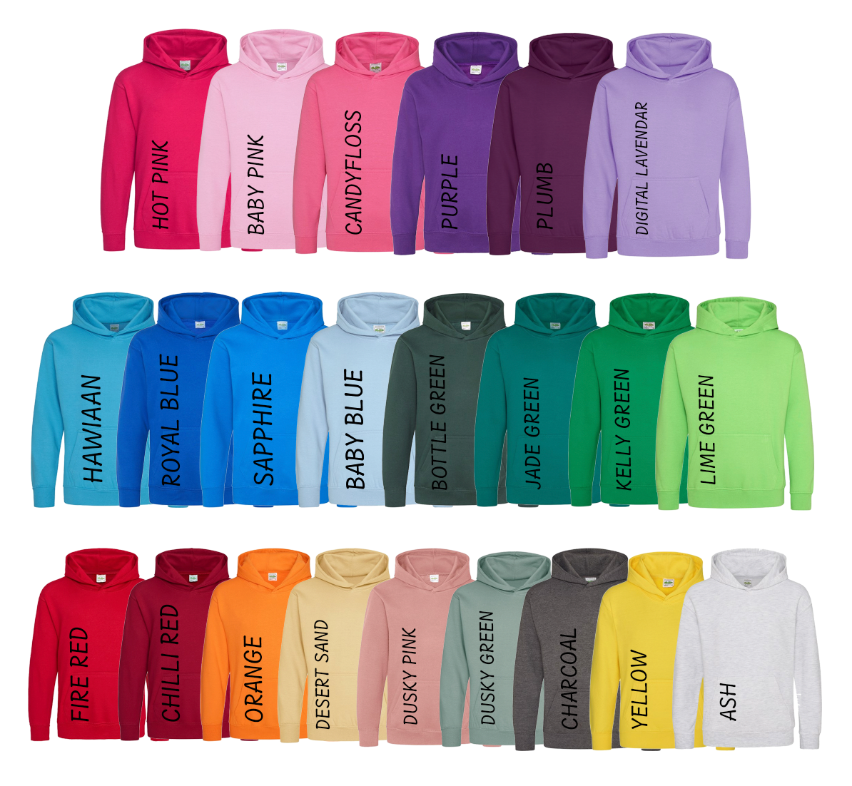 Childs personalised Full Colour stock image hoodie